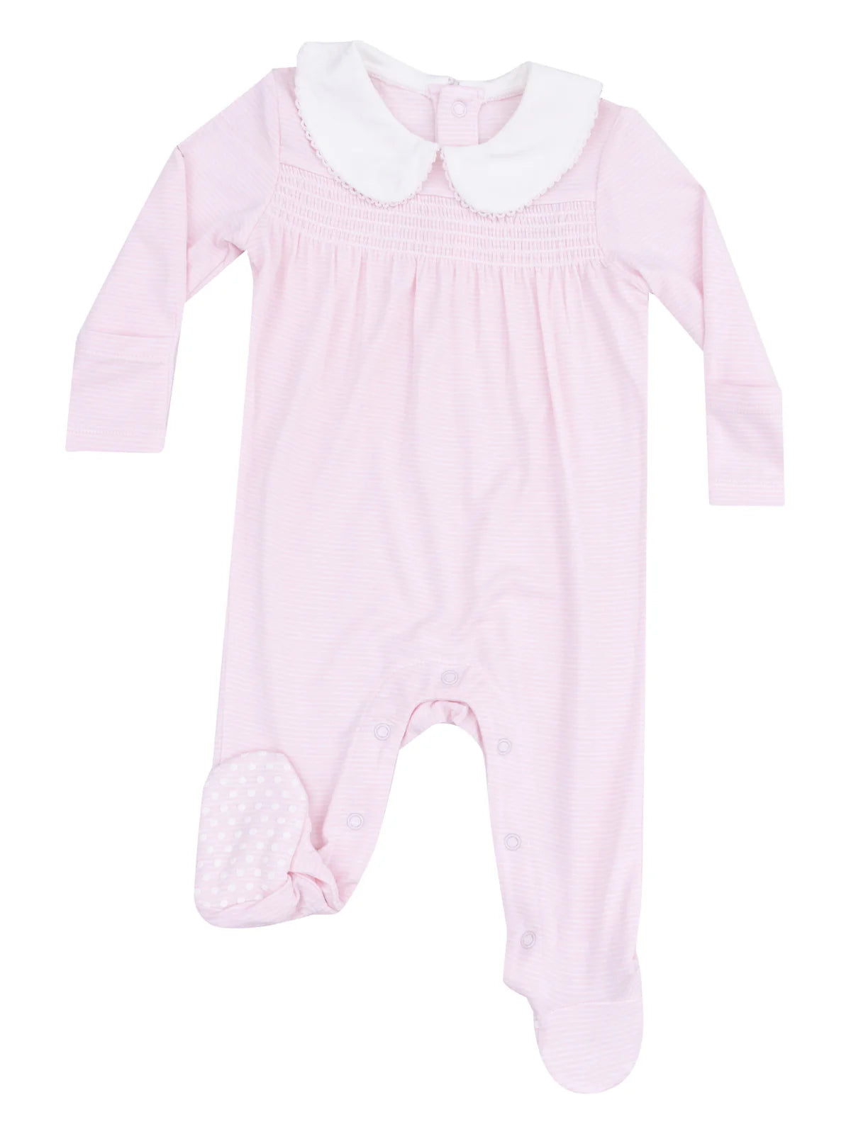Angel Dear Smocked Peter Pan Footie Pink
