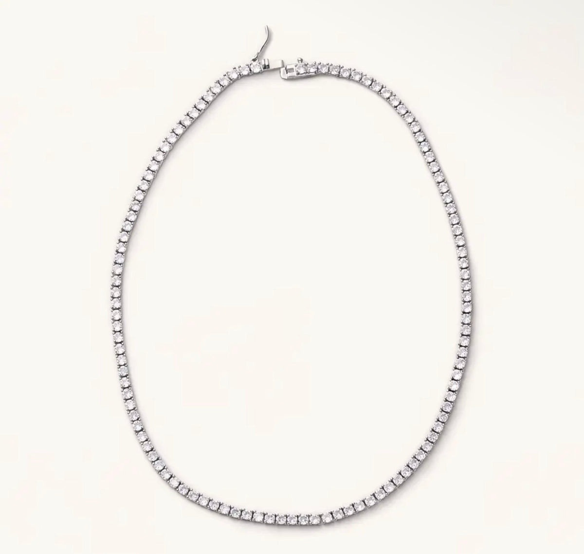 NK Gigi Tennis Necklace Silver