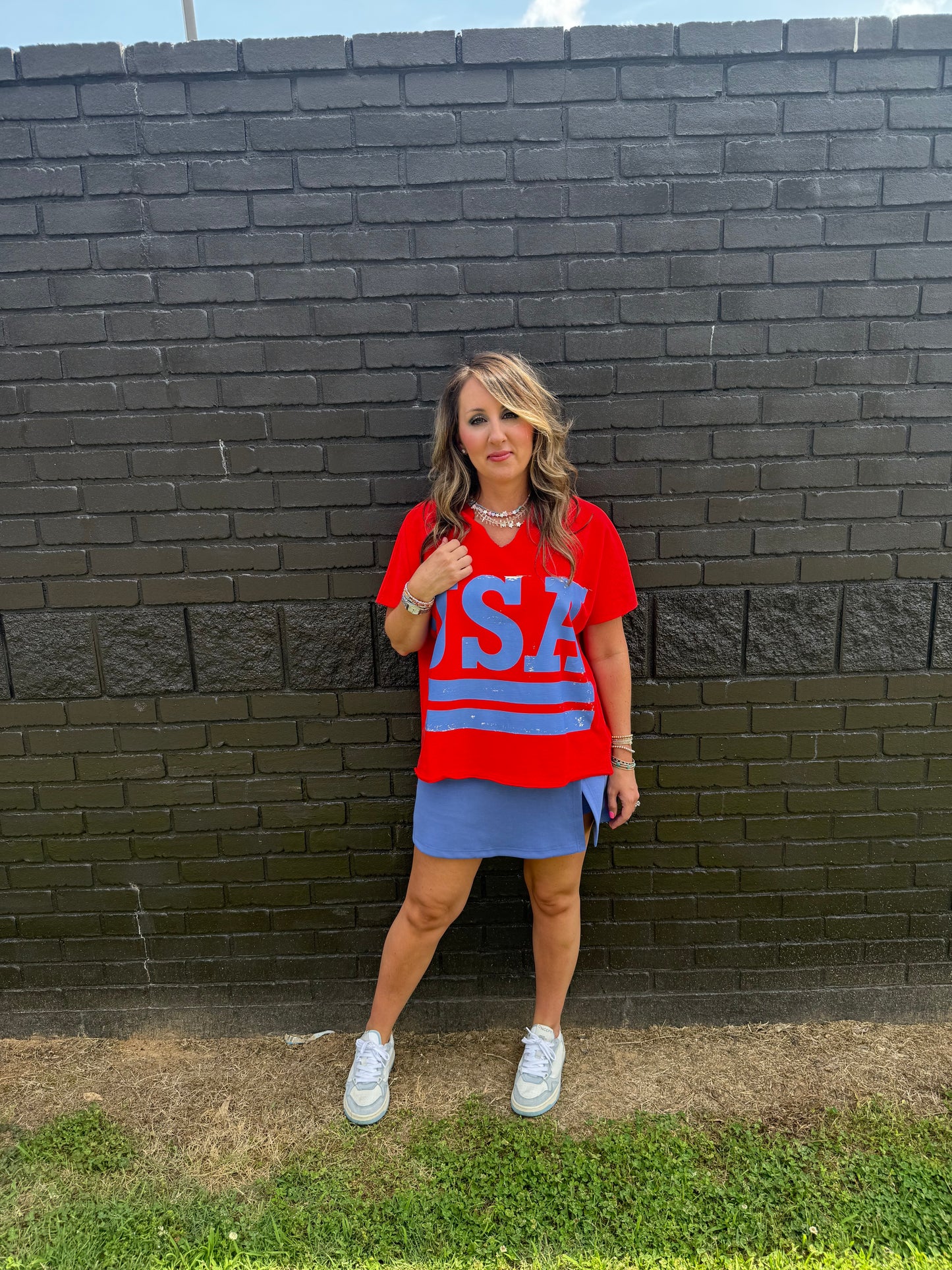 Living in Blue Skort