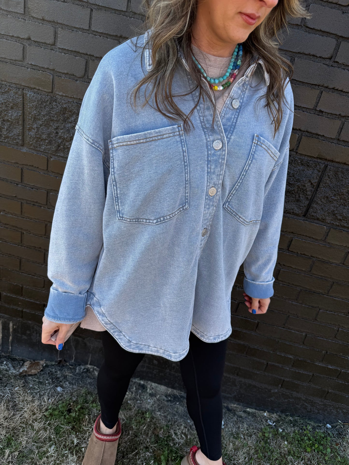 Z Supply All Day Knit Denim Jacket
