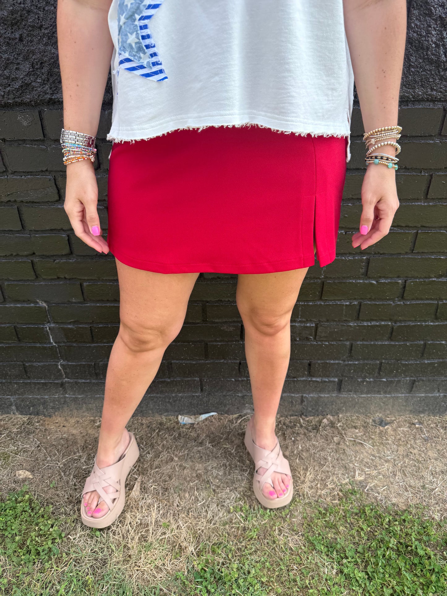 Liberty Skort Red