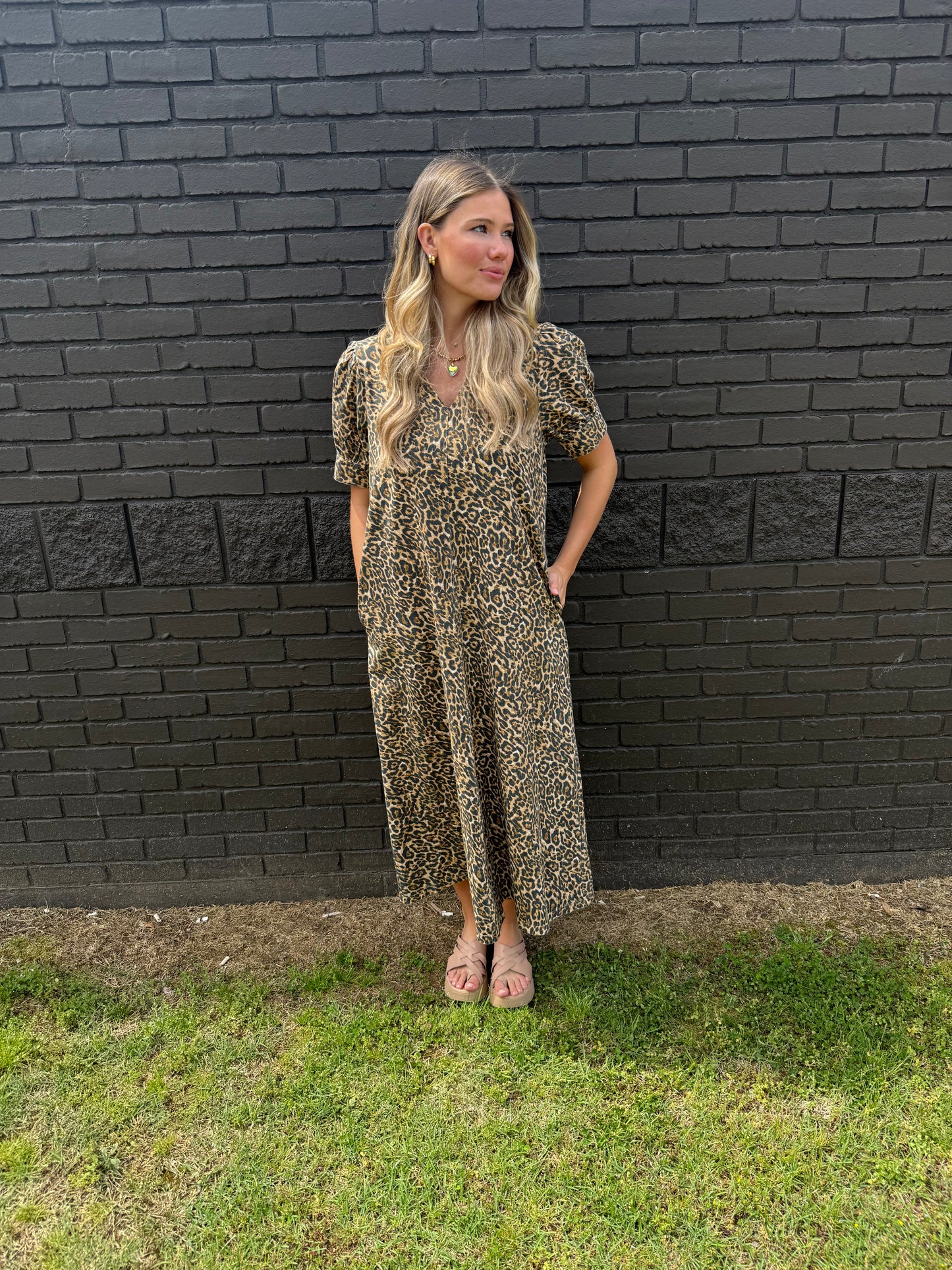 Laken Leopard Midi