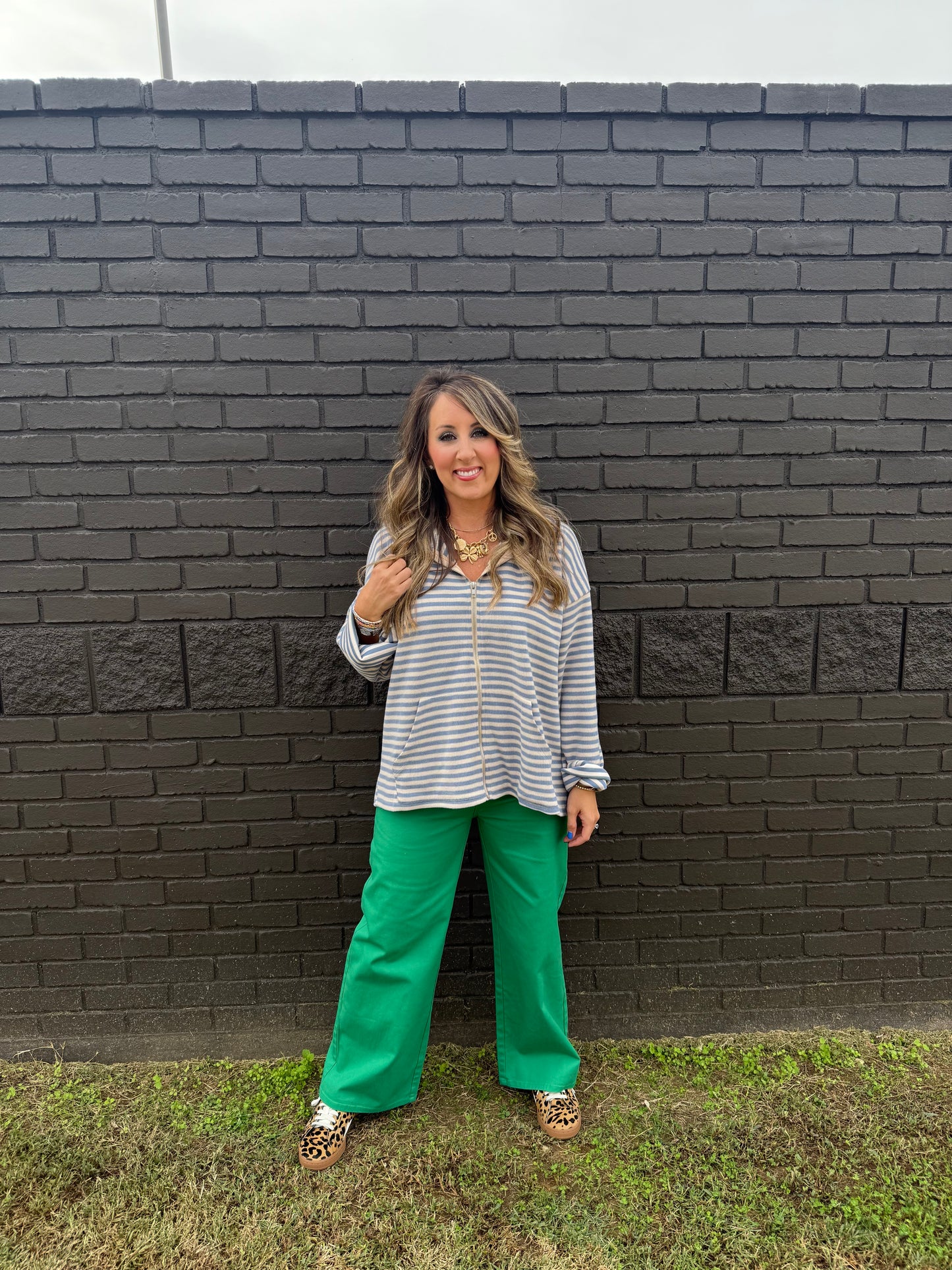 Staci Pocket Green Pants