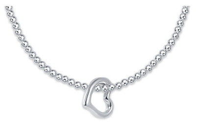 Extends - Classic Sterling 2.5mm Bead Bracelet Love Charm