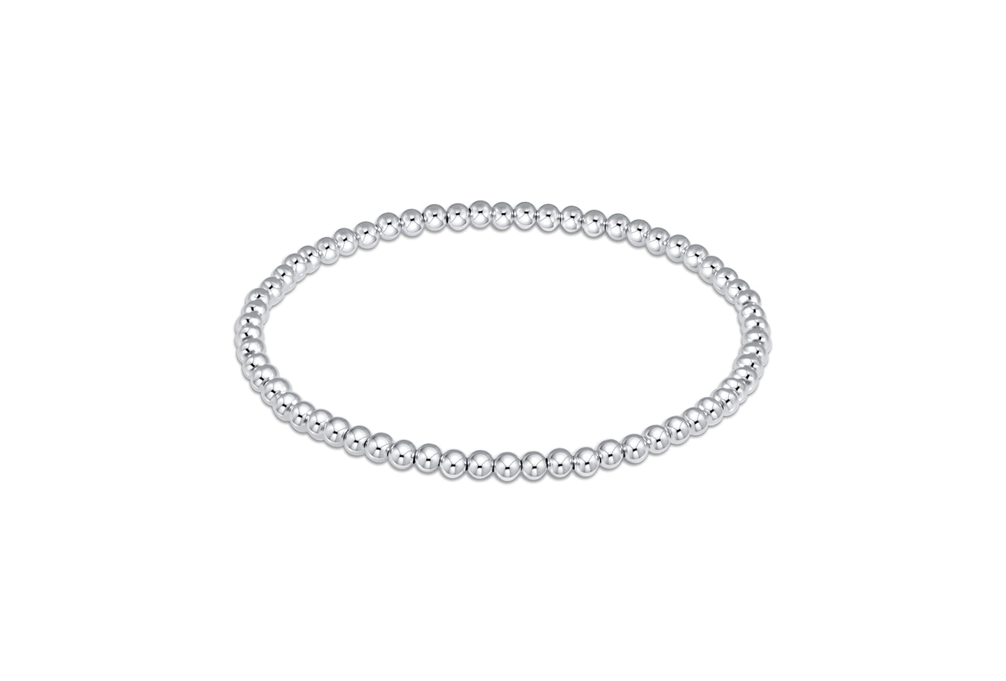 E Newton Classic Sterling 3mm Bead Bracelet