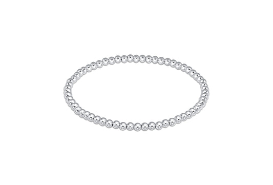 E Newton Classic Sterling 3mm Bead Bracelet