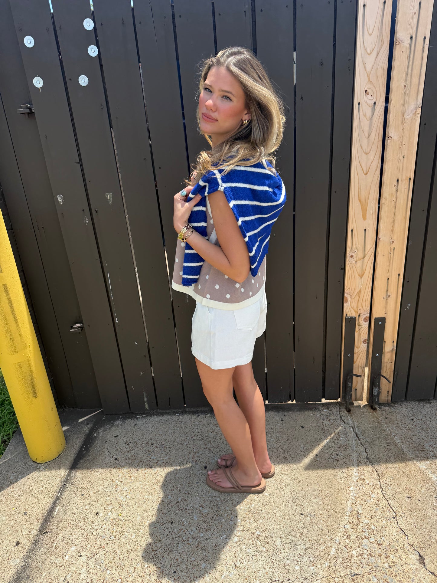 Piper Blue Stripe Cardigan