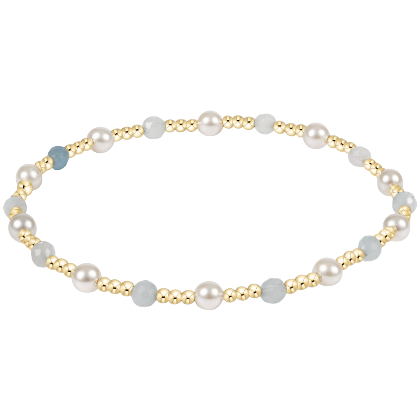 E Newton Pearl Sincerity 4mm Aquamarine