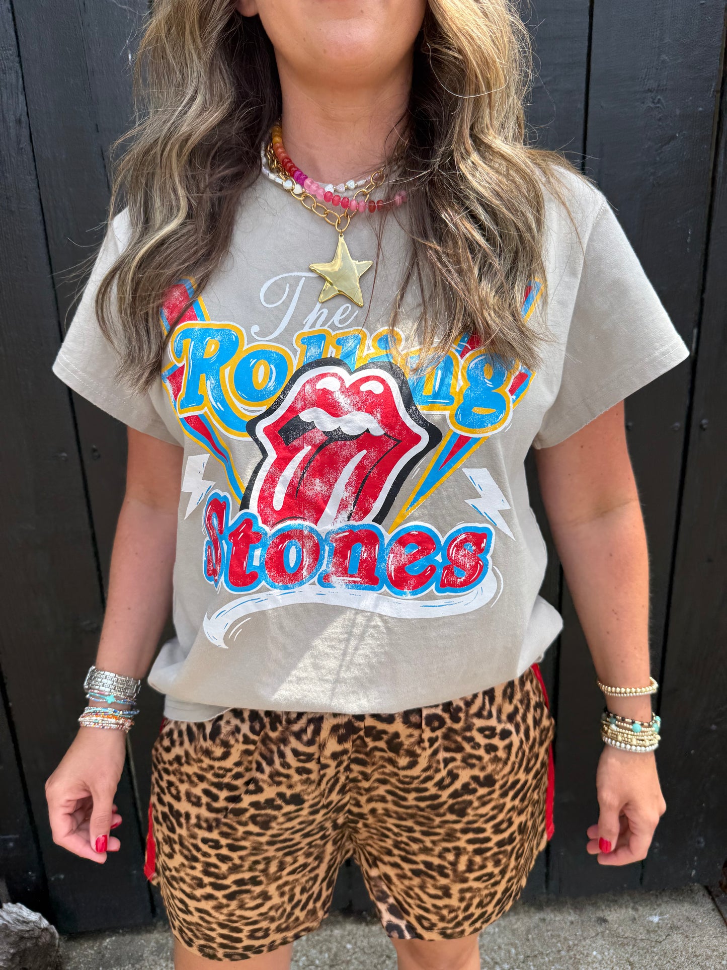 Rolling Stones Khaki Top