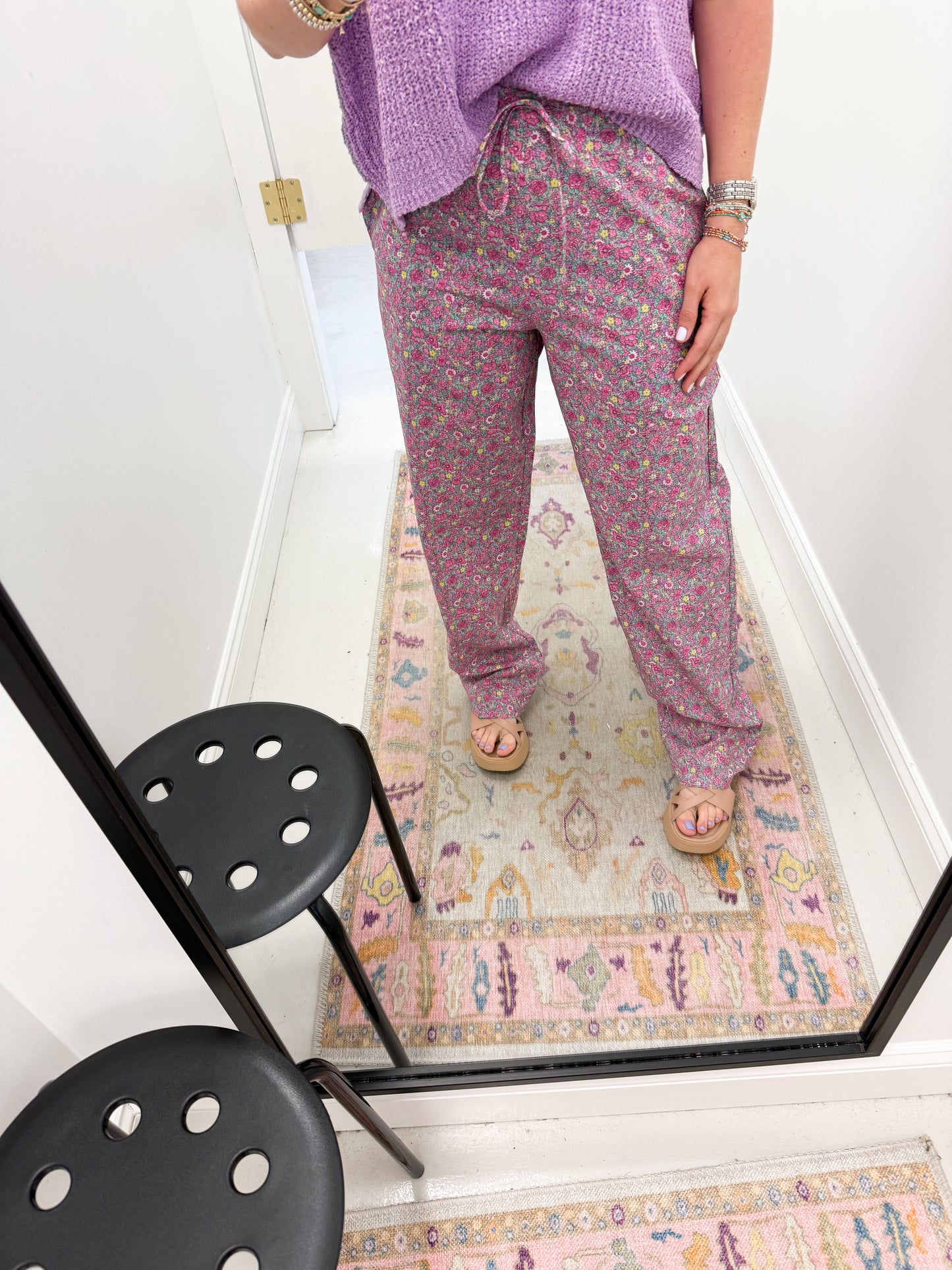 Bitsy Floral Boxer Pants