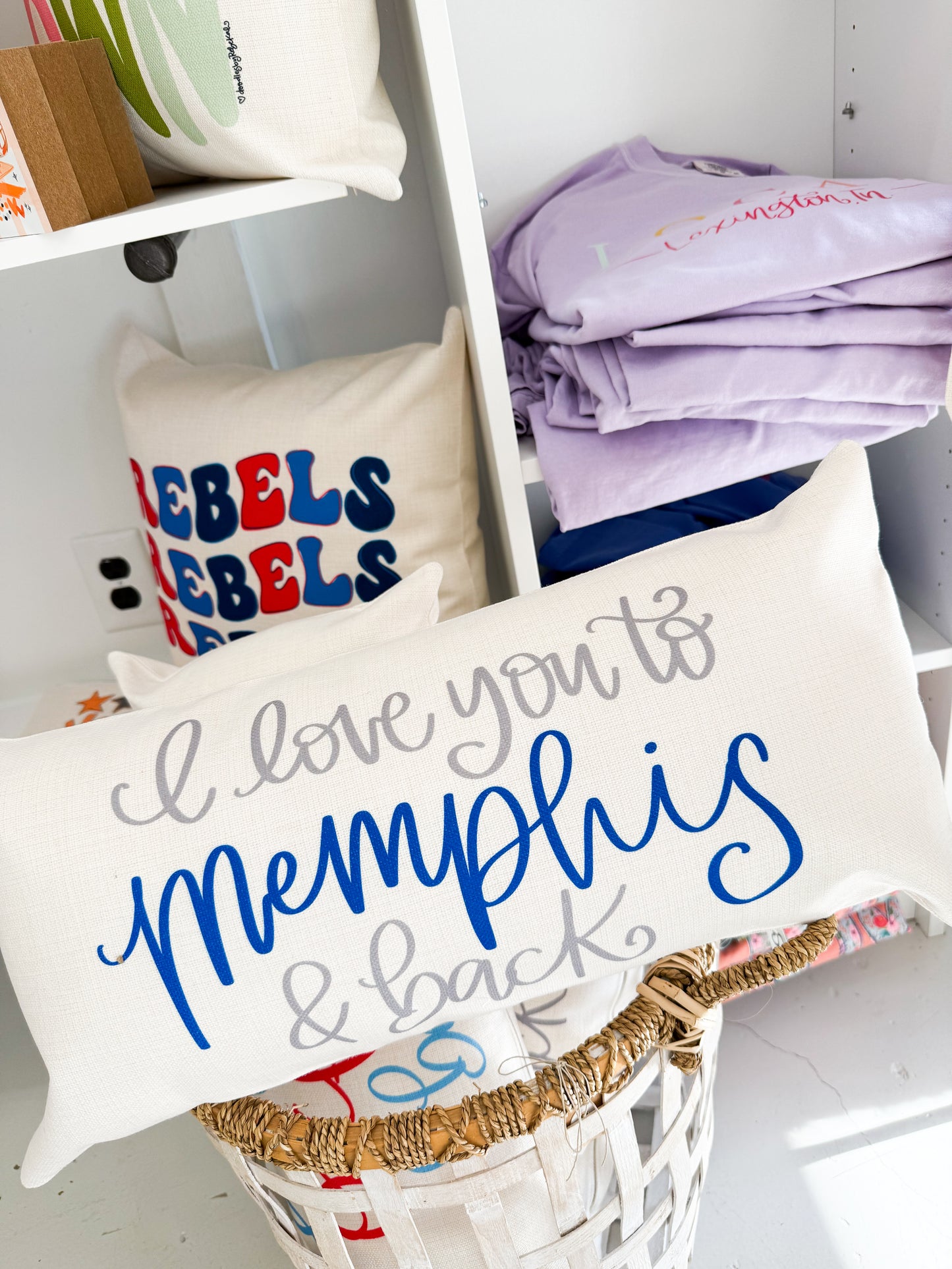 I Love You Memphis Pillow