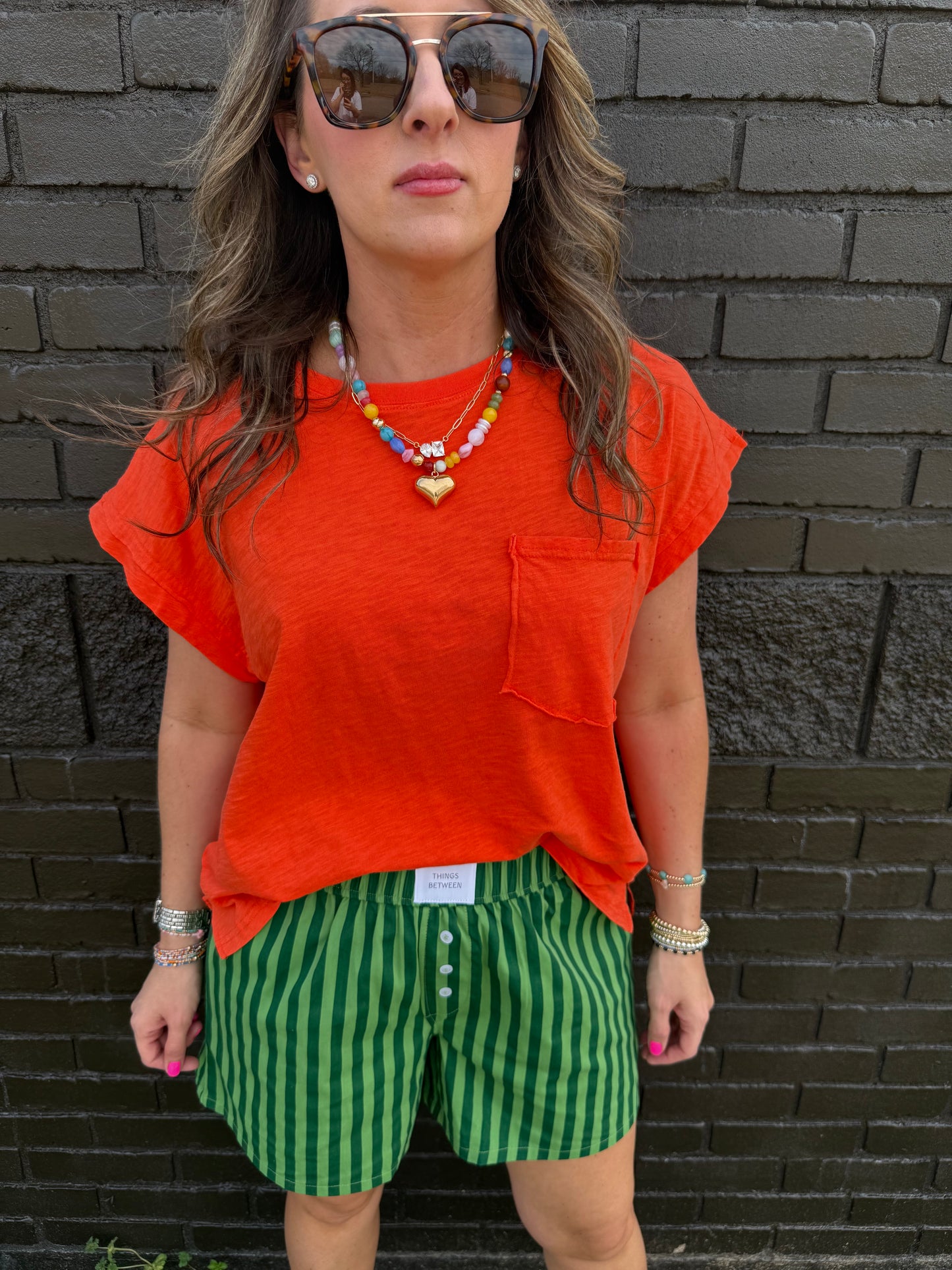 Waverly Orange Top