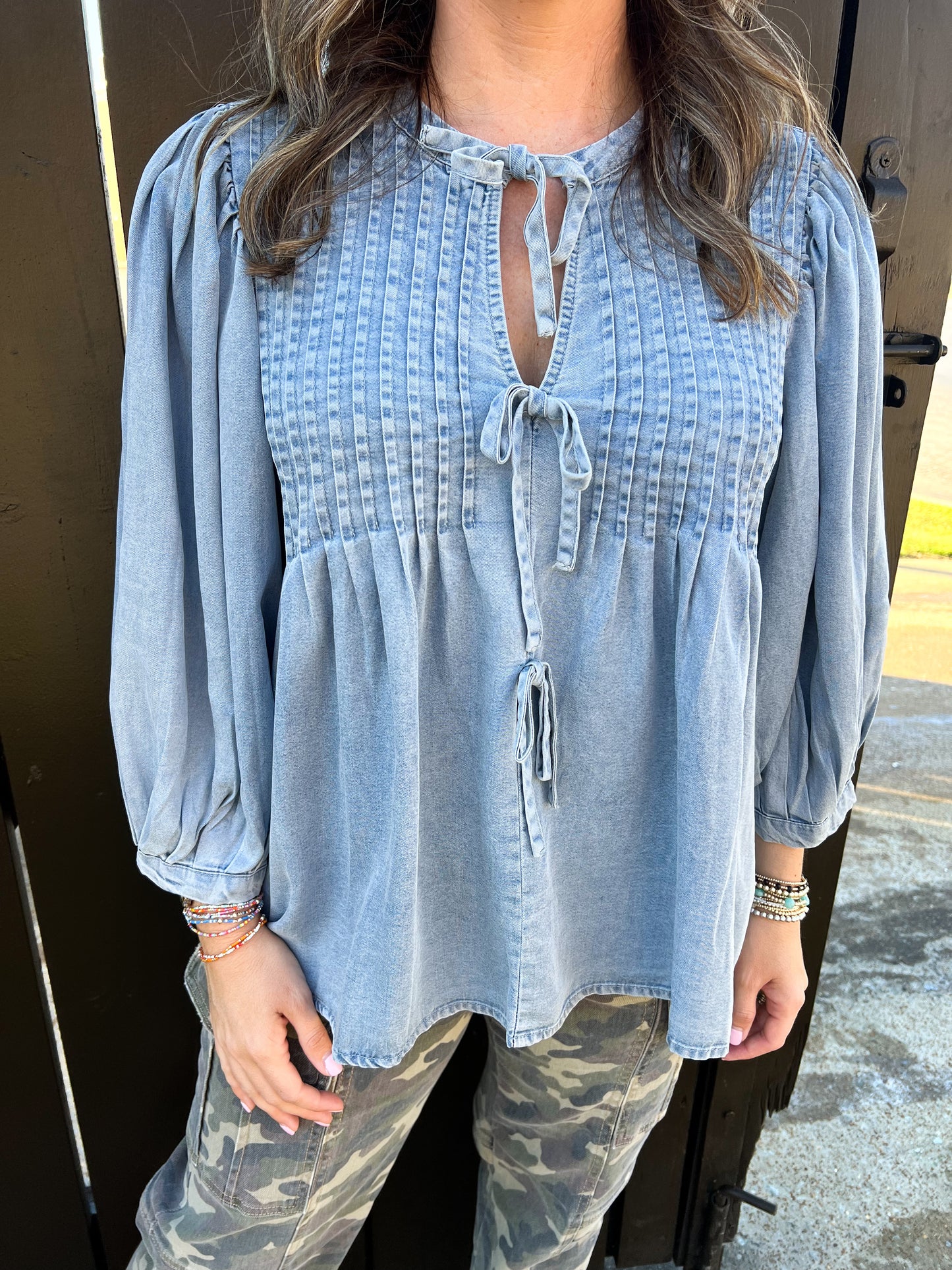 Demie Denim Top