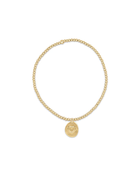 E Newton Gold 2mm Love Inspired Small Charm