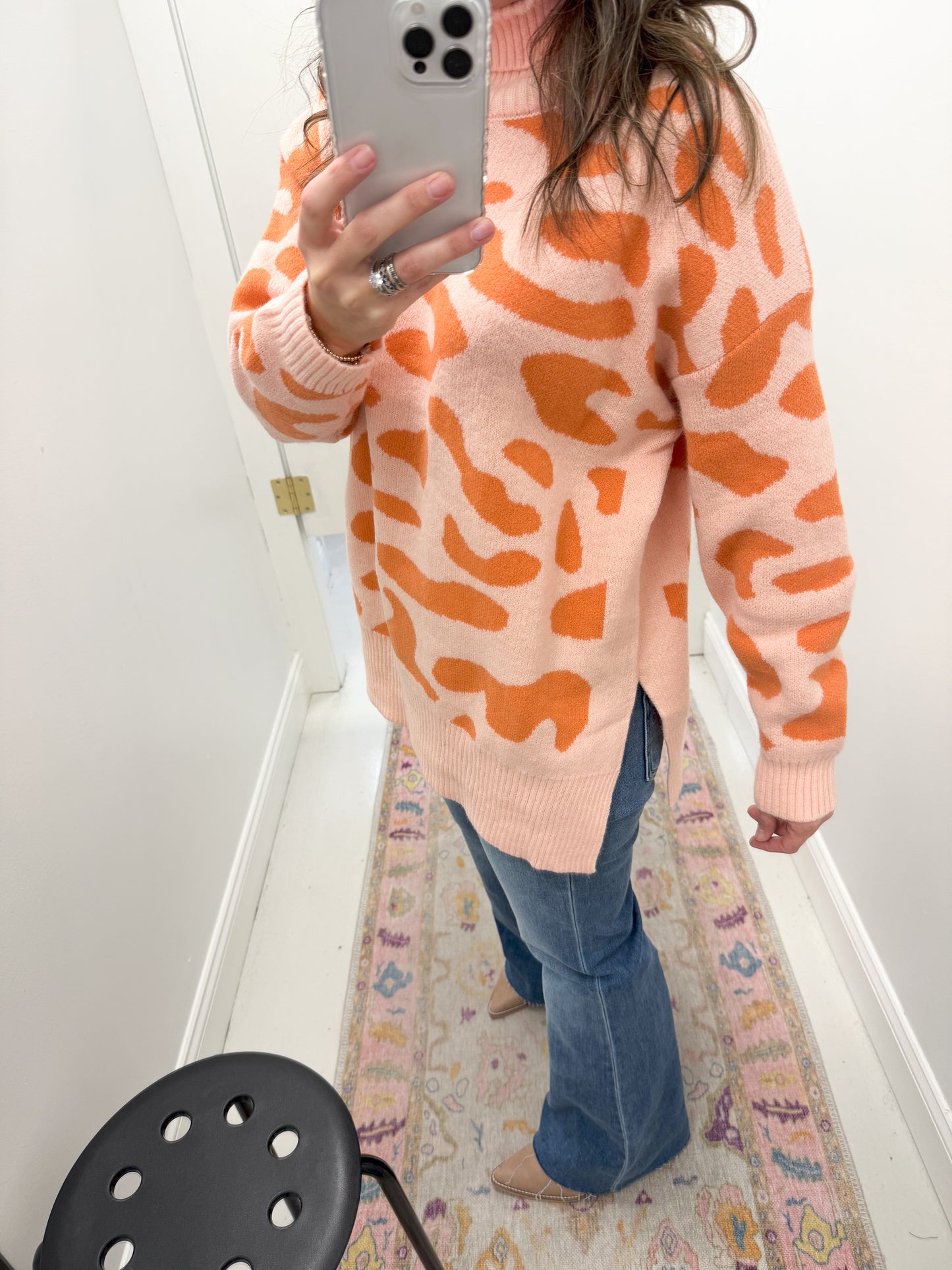 Hollis Leopard Turtleneck