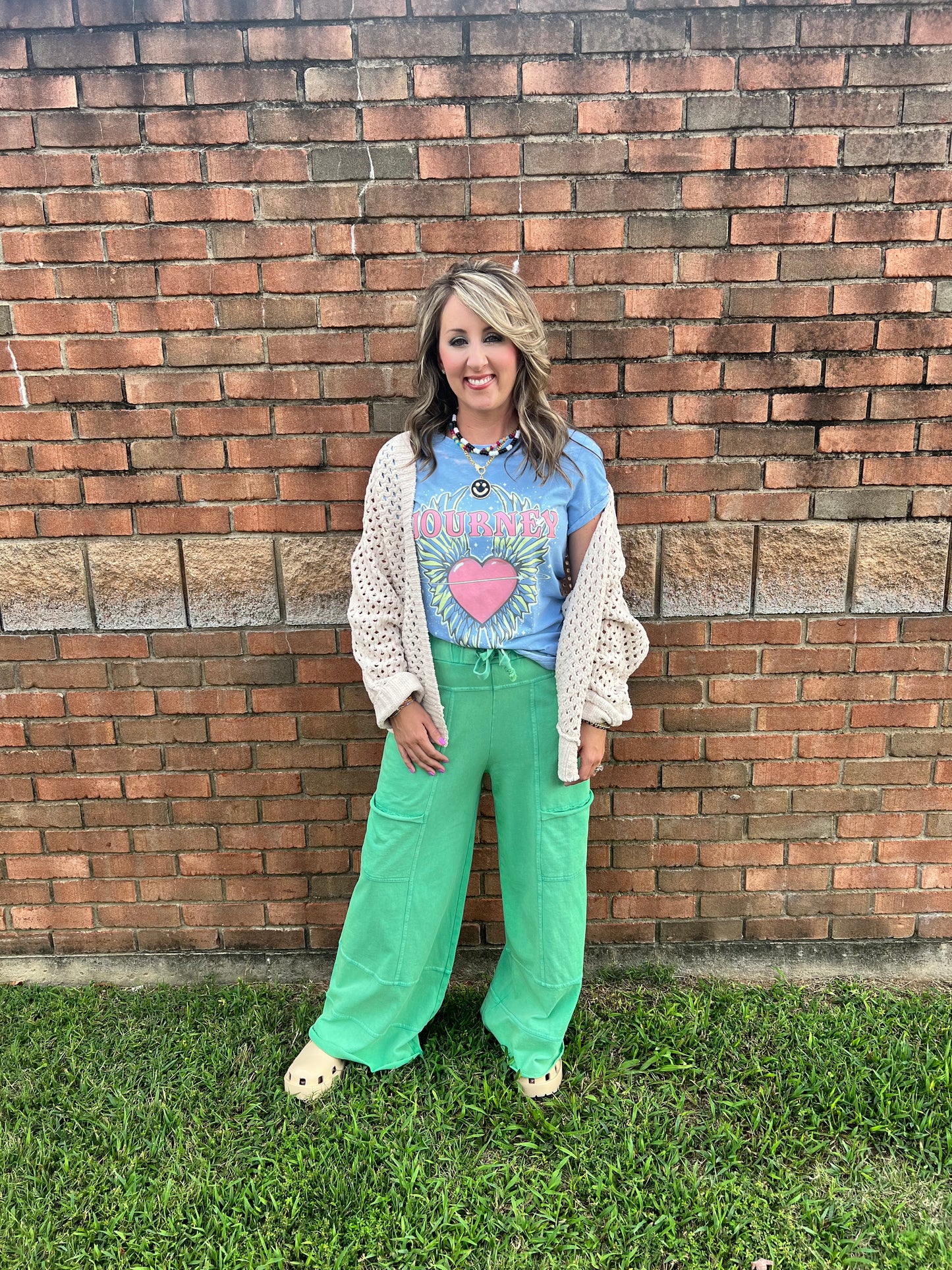 Willow Pocket Wide Leg Green