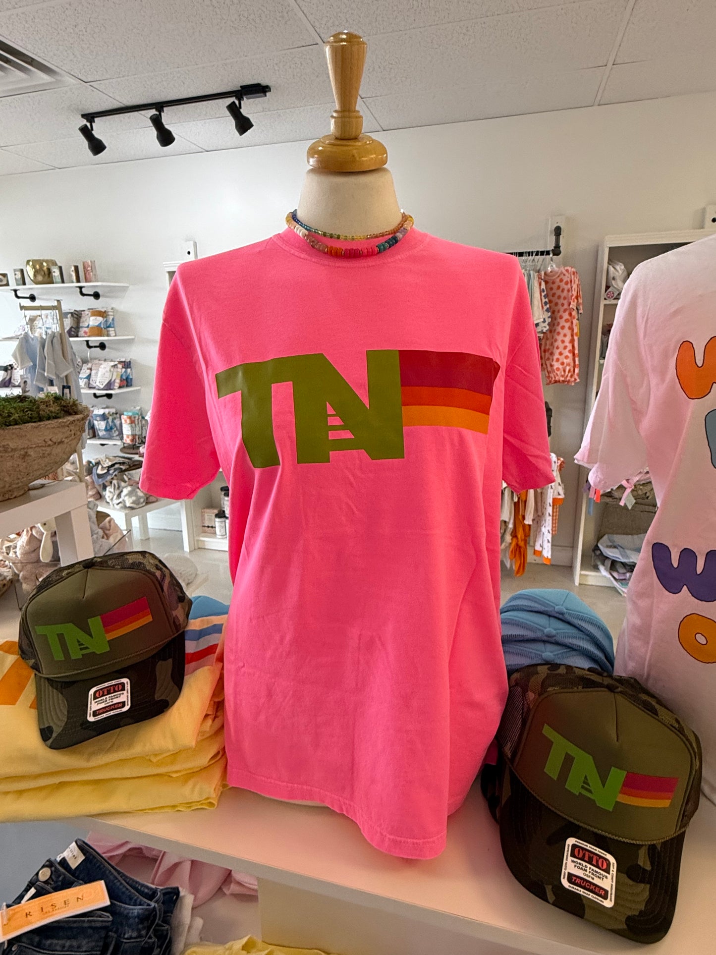 TN Stripe Tee Pink