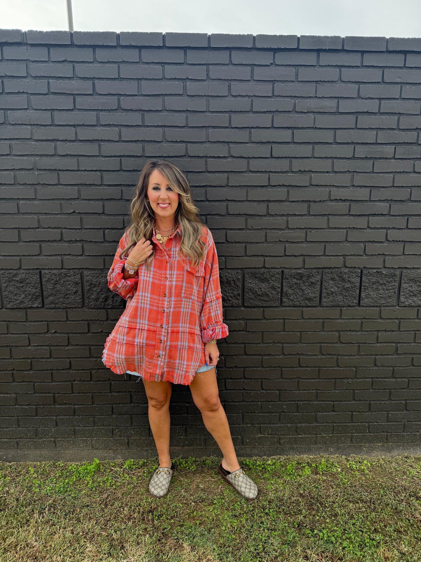 Poppy Plaid Shacket