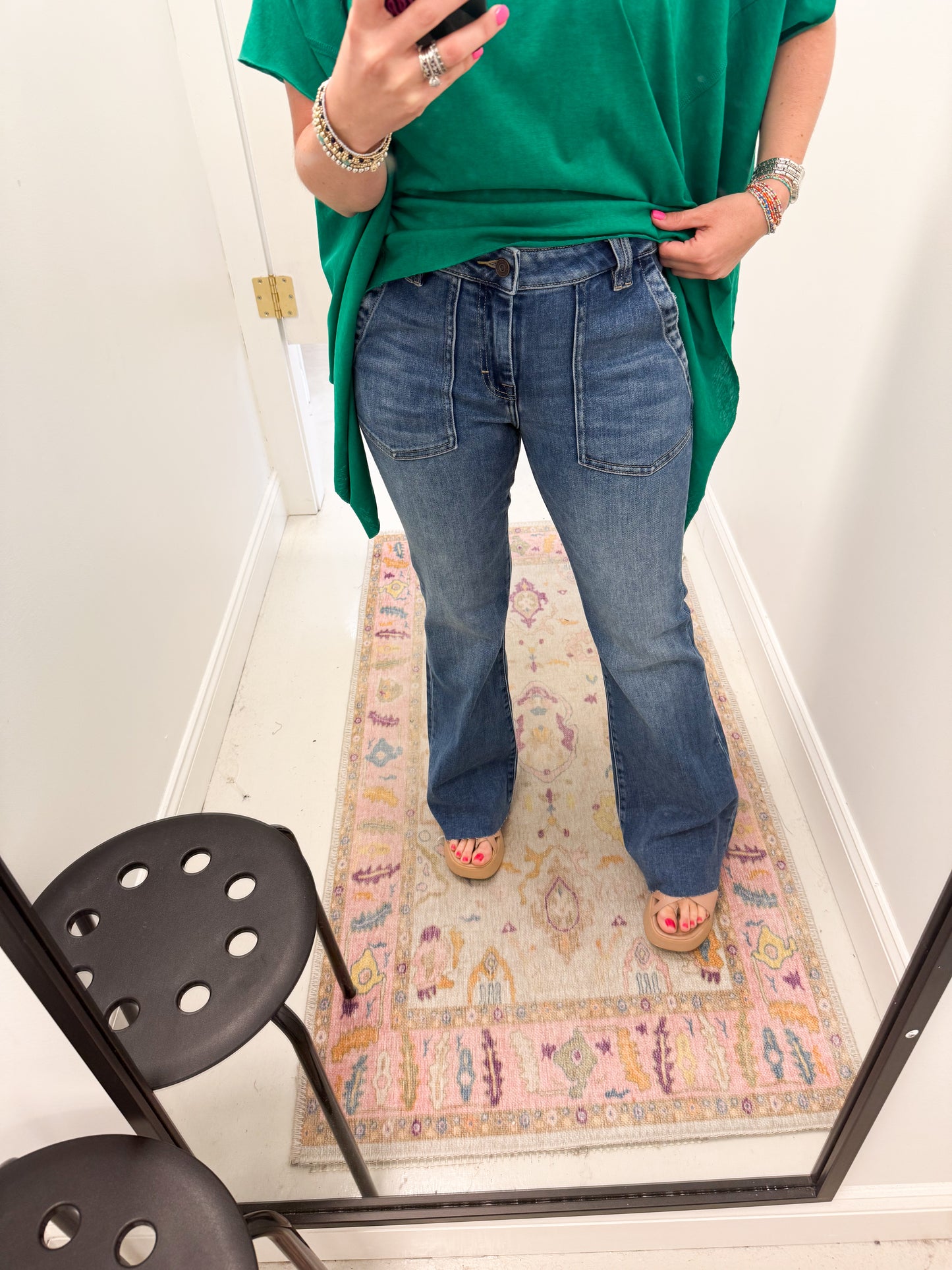 Happi Flare Jean w/ Patch Pocket
