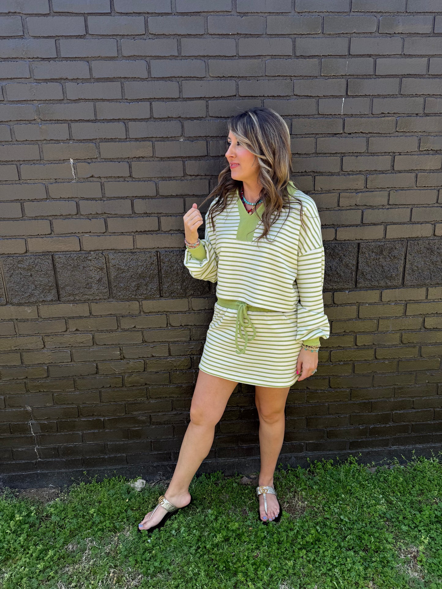 Gia Stripe Skort