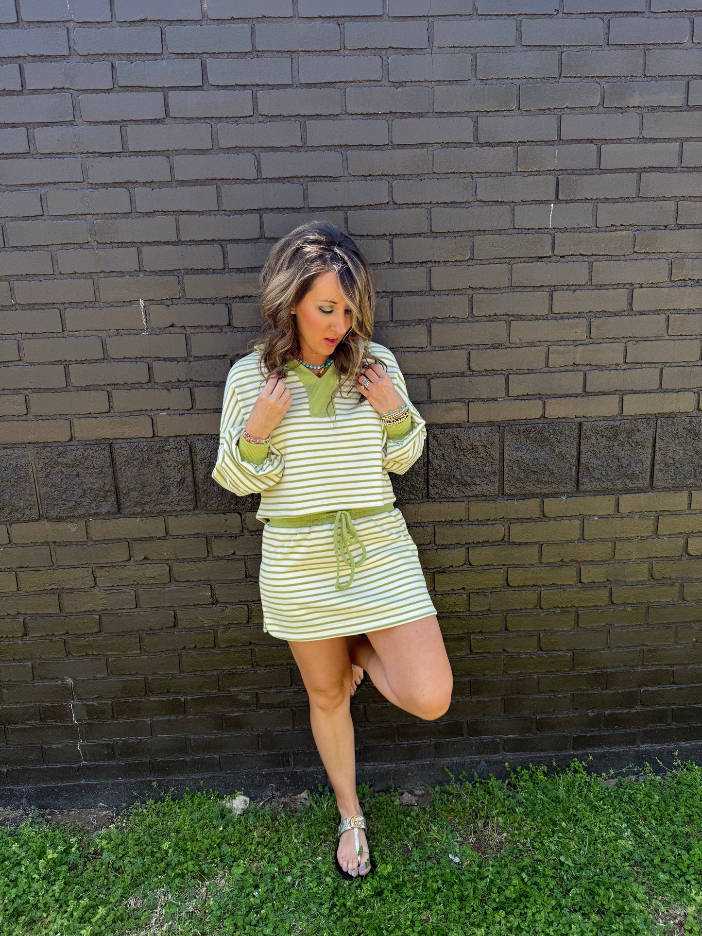Gia Stripe Skort