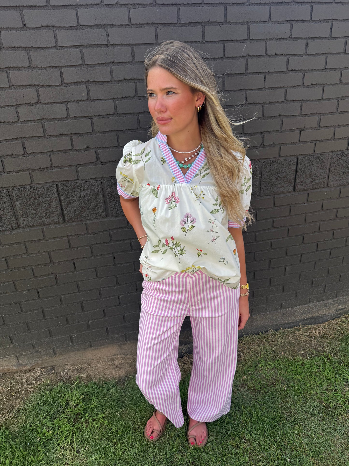 Polly Floral Top