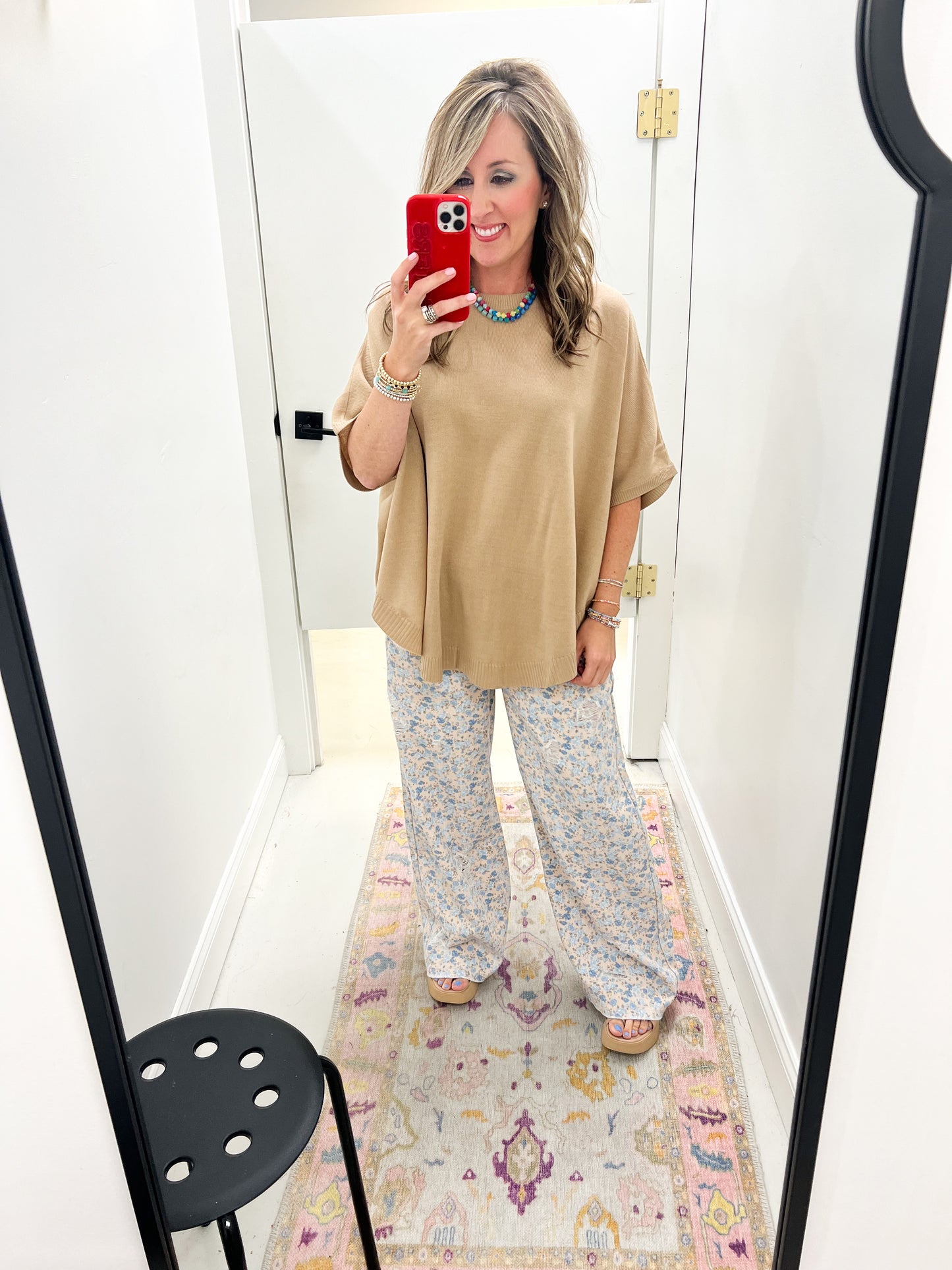 Kate Blue Floral Pants