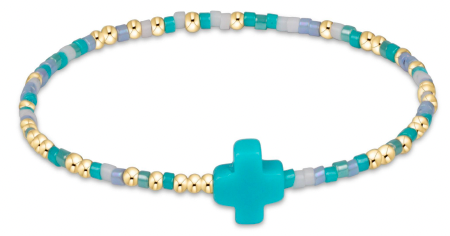 E Girl Hope Unwritten Signature Cross Bracelet - Man, I Teal Like A Woman