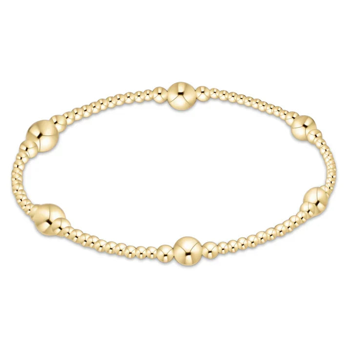 E Newton Purpose Gold 5mm Bracelet