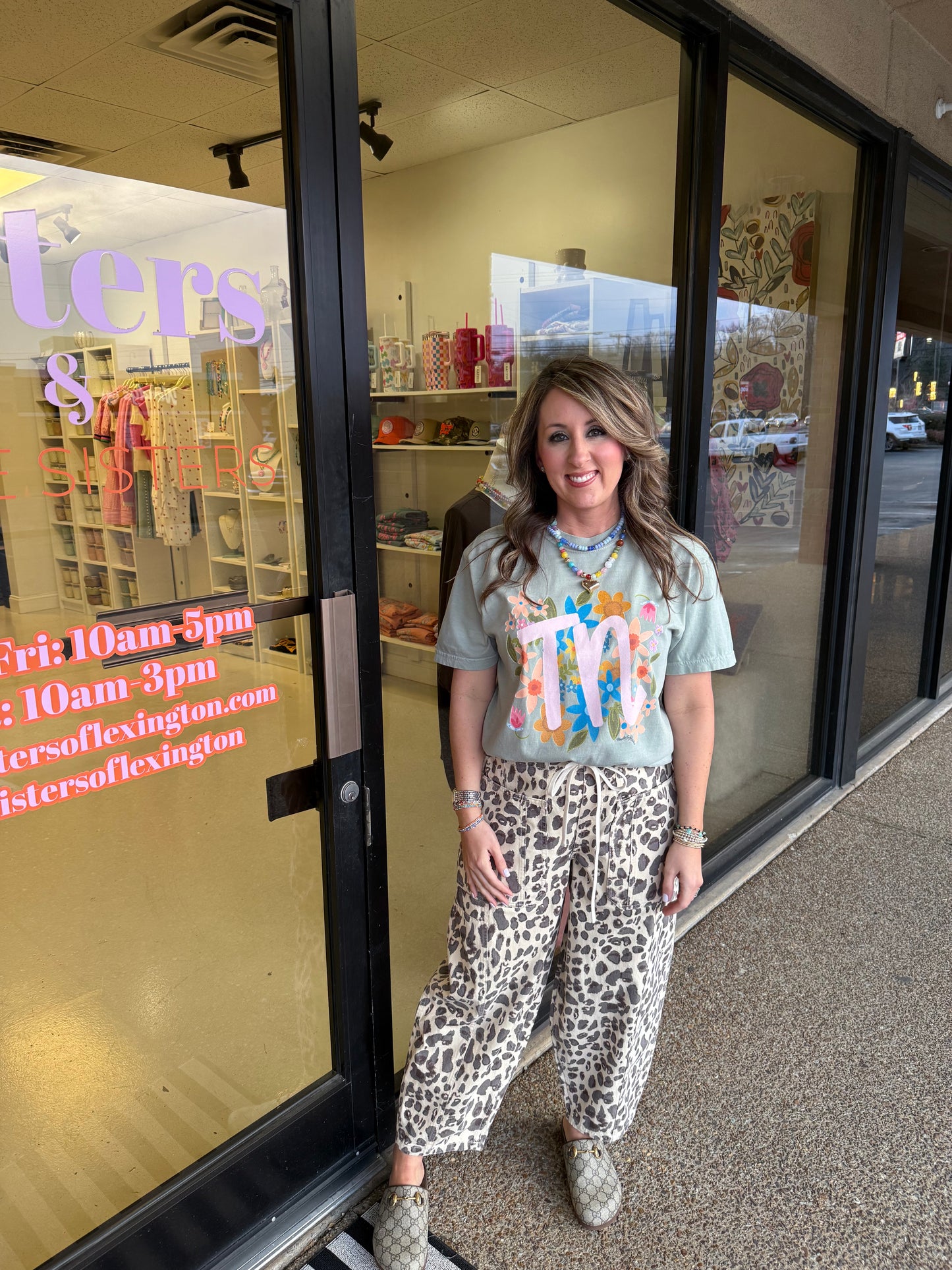 Maren Leopard Barrel Pants