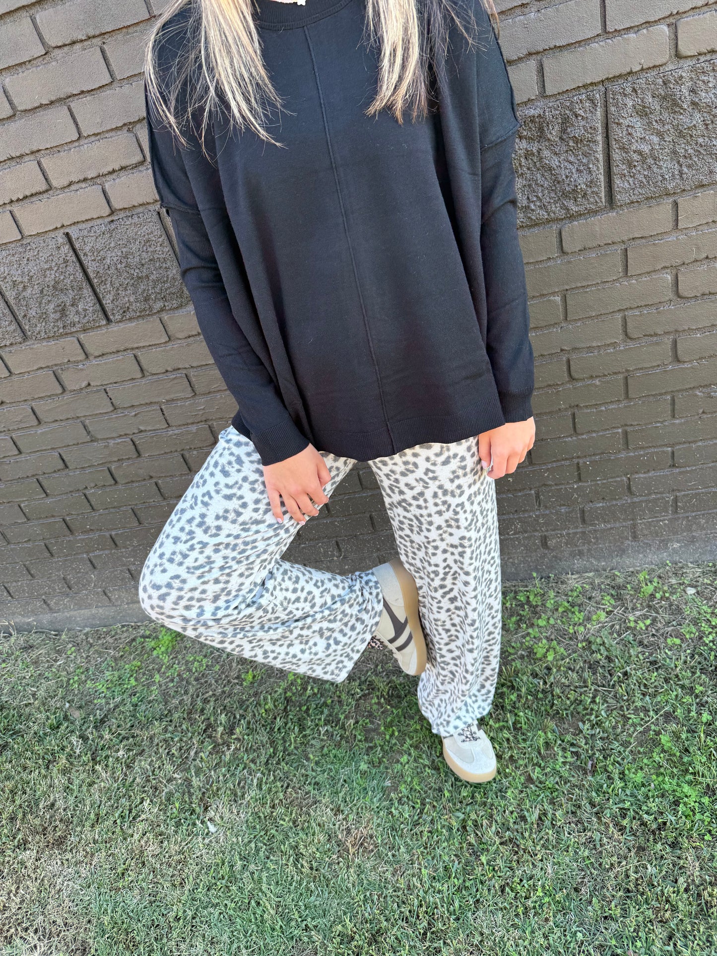 Go To Casual Black Sweater