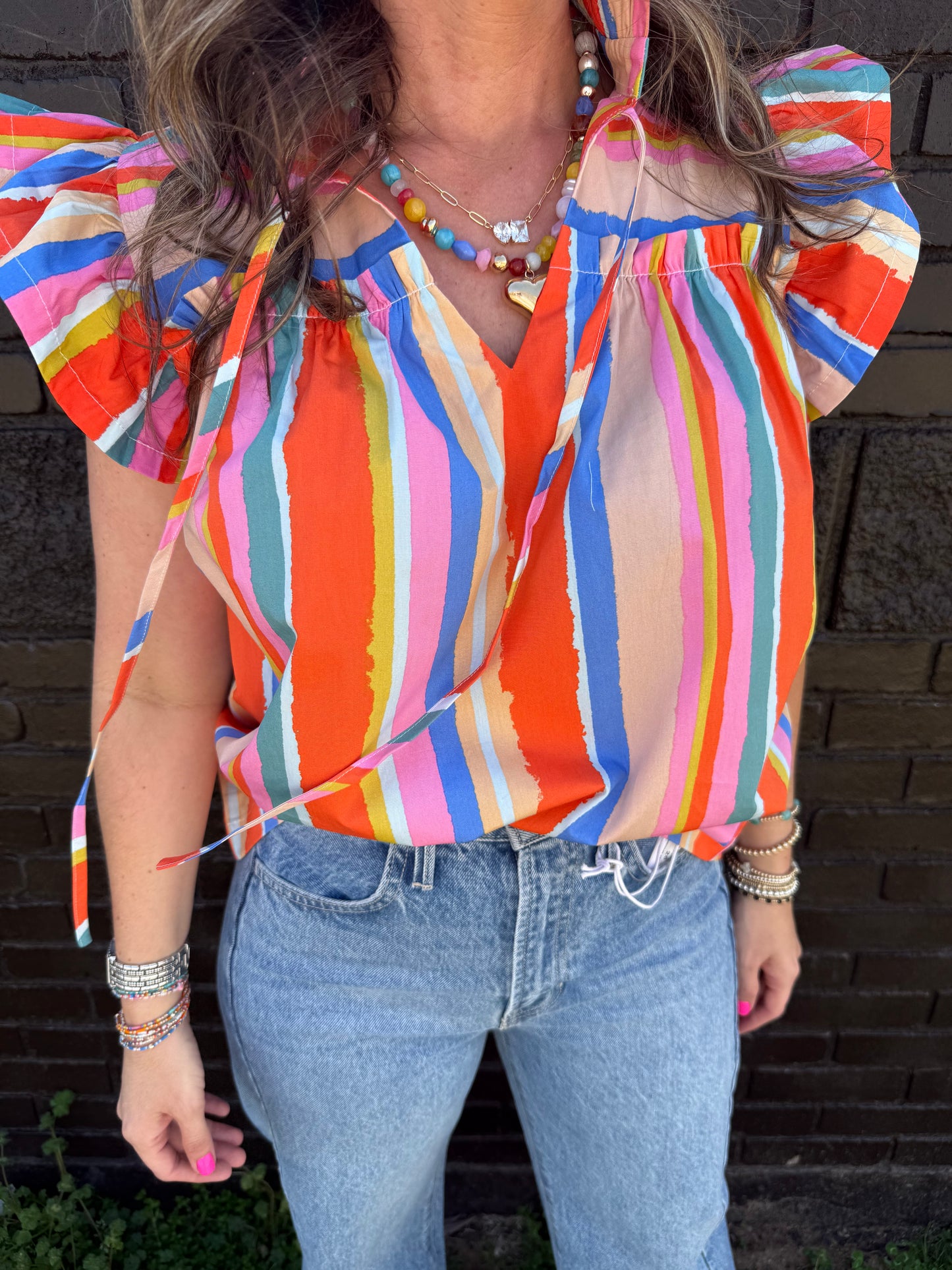 Saylor Stripe Top