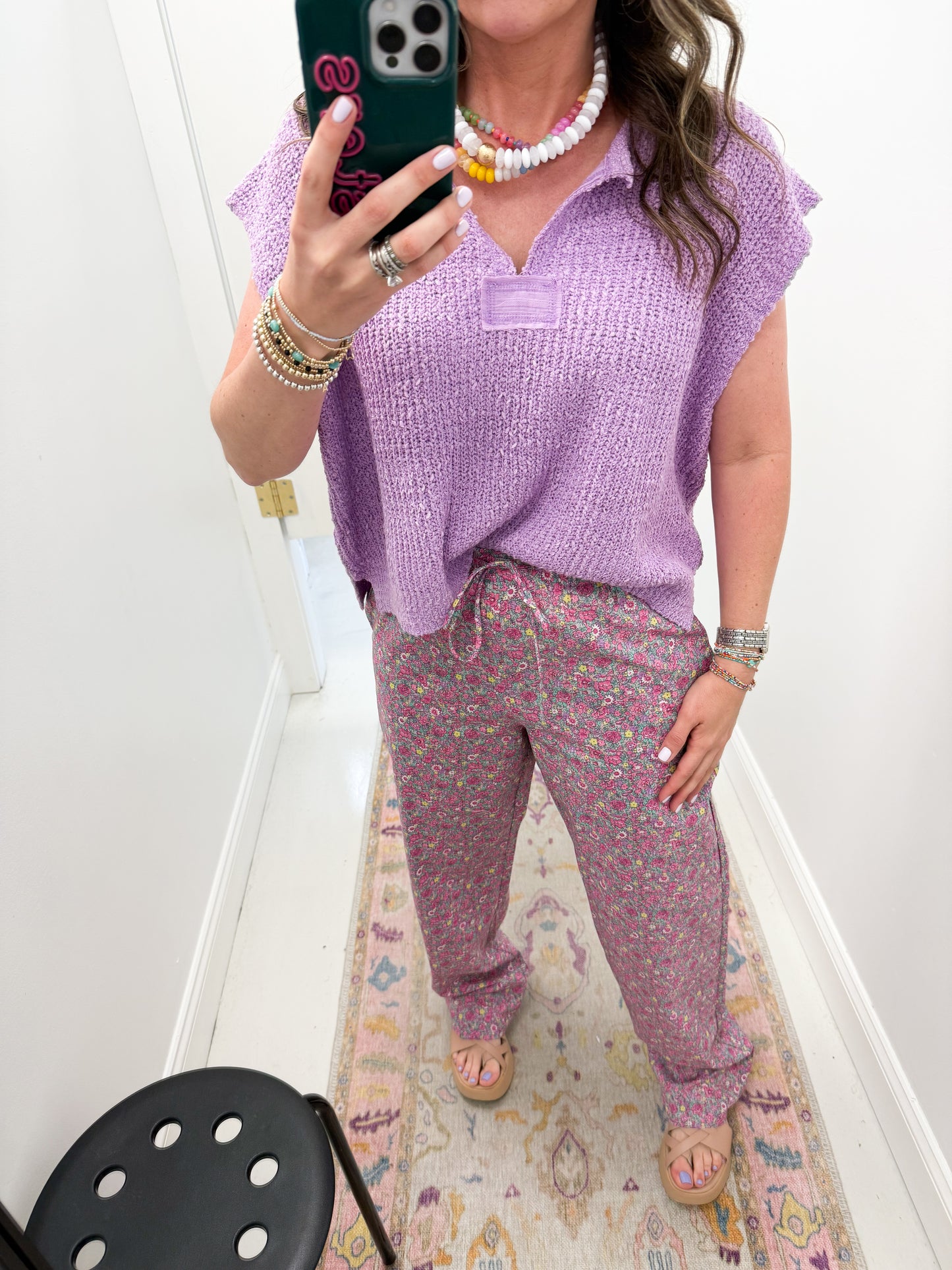Bailey Boxy Sweater Purple