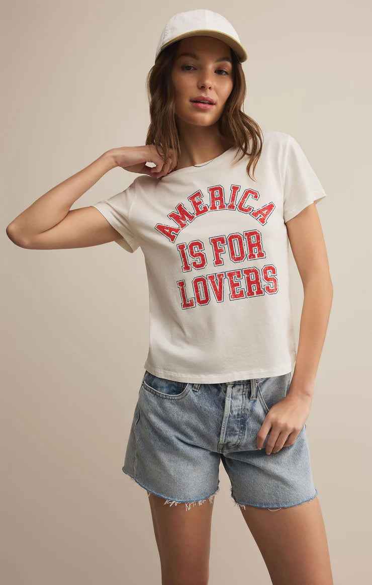 Z Supply America is for Lovers Tee