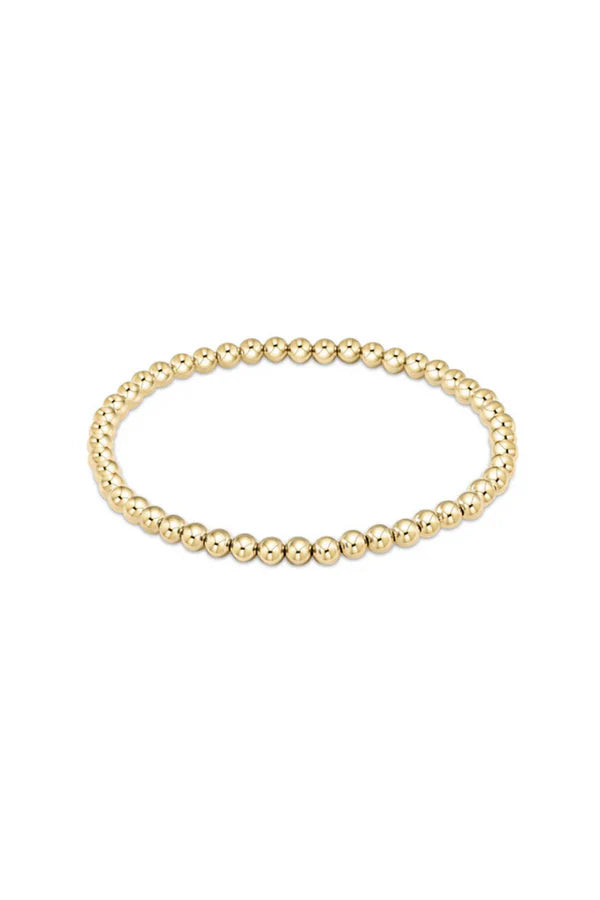 Extends Classic Gold 4mm Bead Bracelet