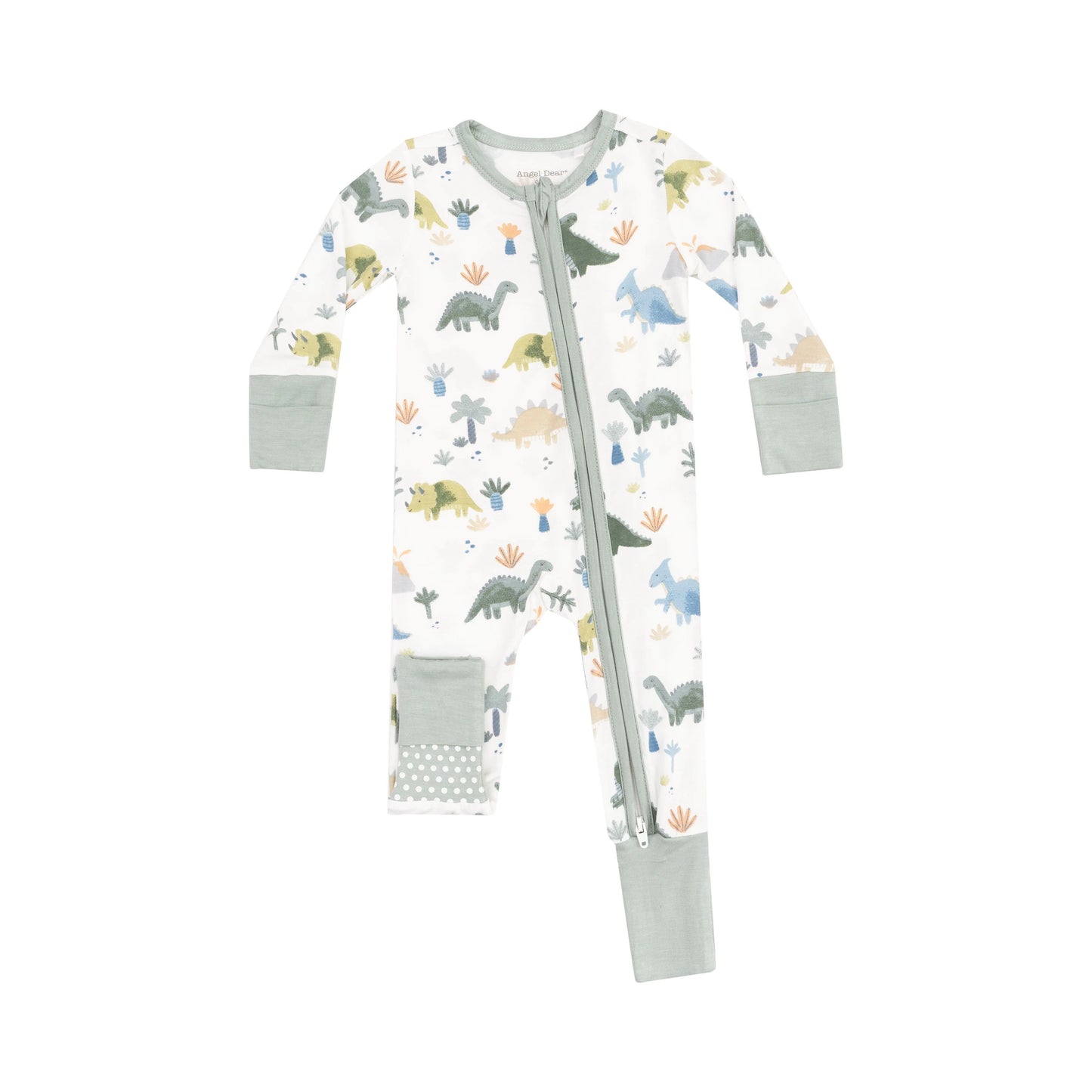 Angel Dear Soft Dinos 2 Way Zipper Romper