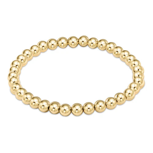 E Newton Classic Gold 5mm Bead Bracelet