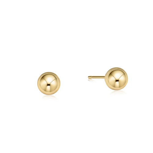 E Newton Classic 6mm Stud Gold
