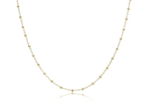 E Newton 17" choker simplicity chain 2mm gold