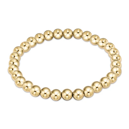 E Newton Classic Gold 6mm Bead Bracelet