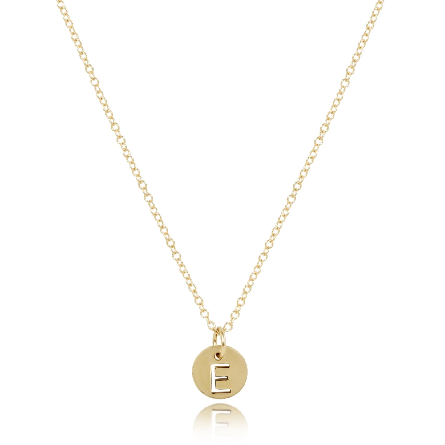 E Newton 16" Necklace Respect Gold Disc C