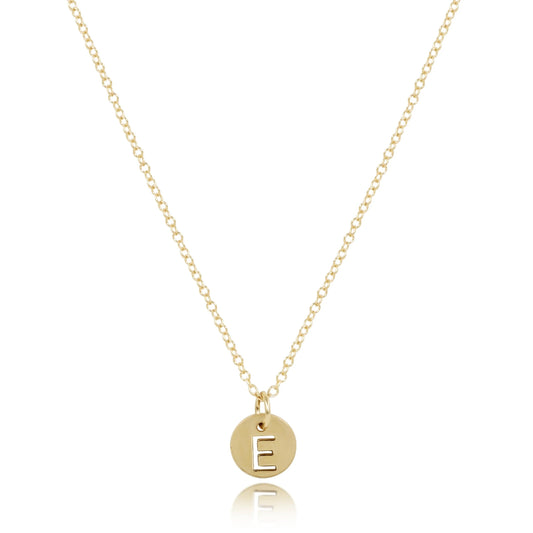 E Newton 16" Necklace Respect Gold Disc C