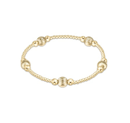 E Newton Dignity Gold Purpose 6mm Bracelet