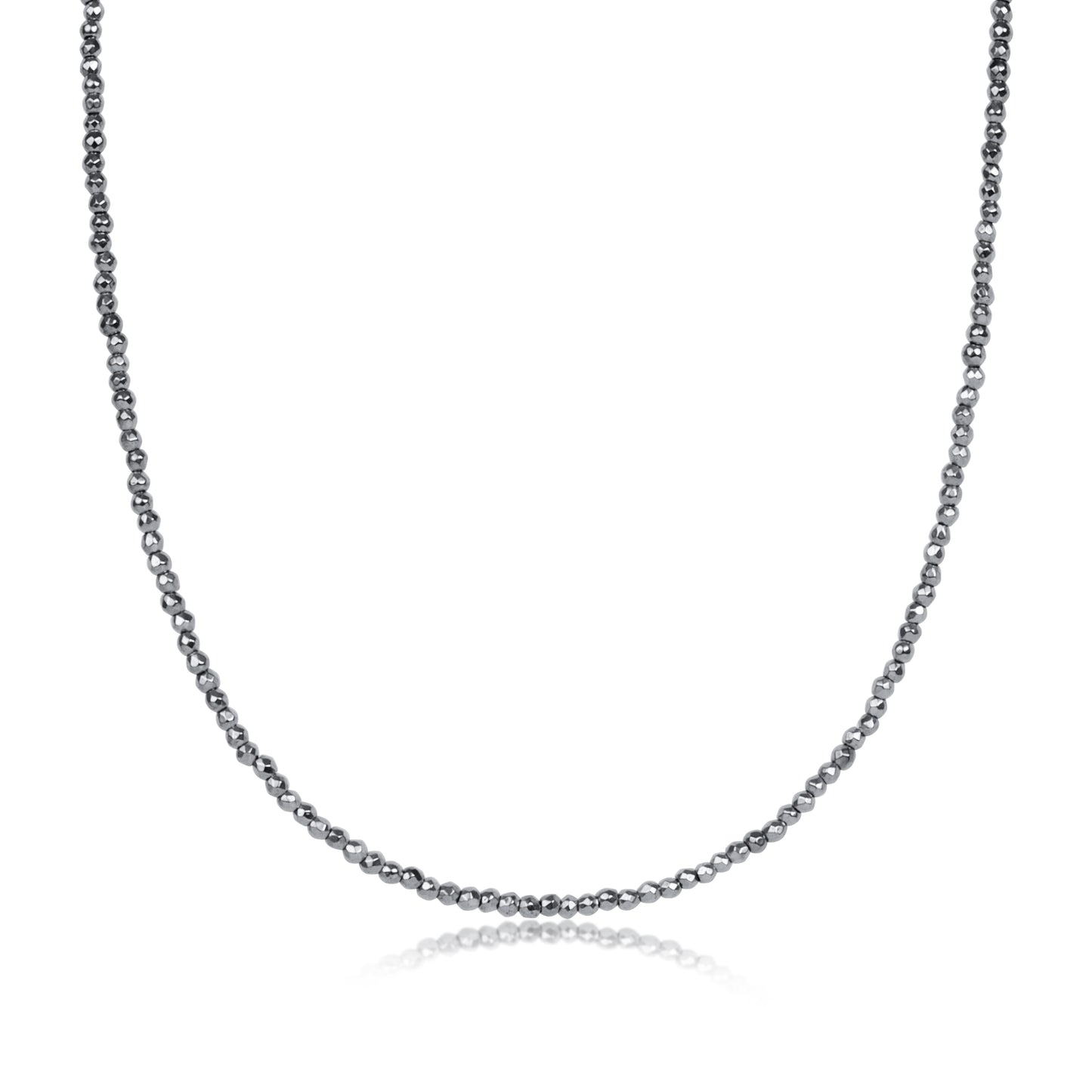 E Newton 17” Silver Hematite Choker
