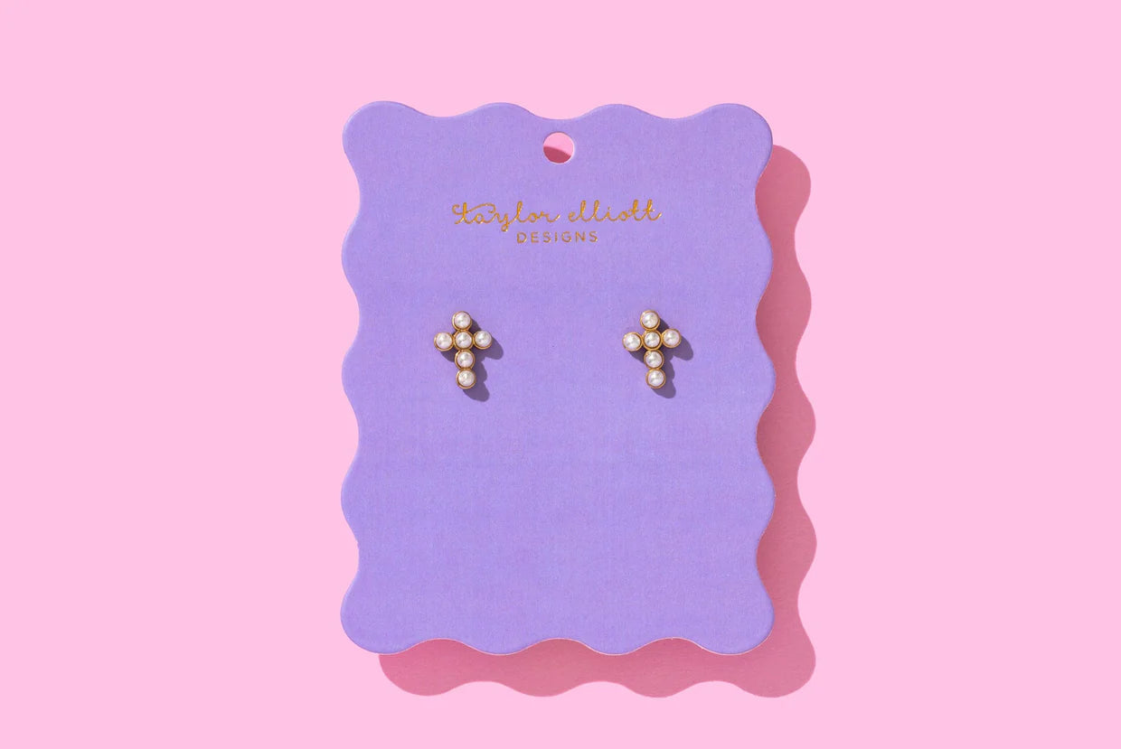 Faith Pearl Stud Earrings