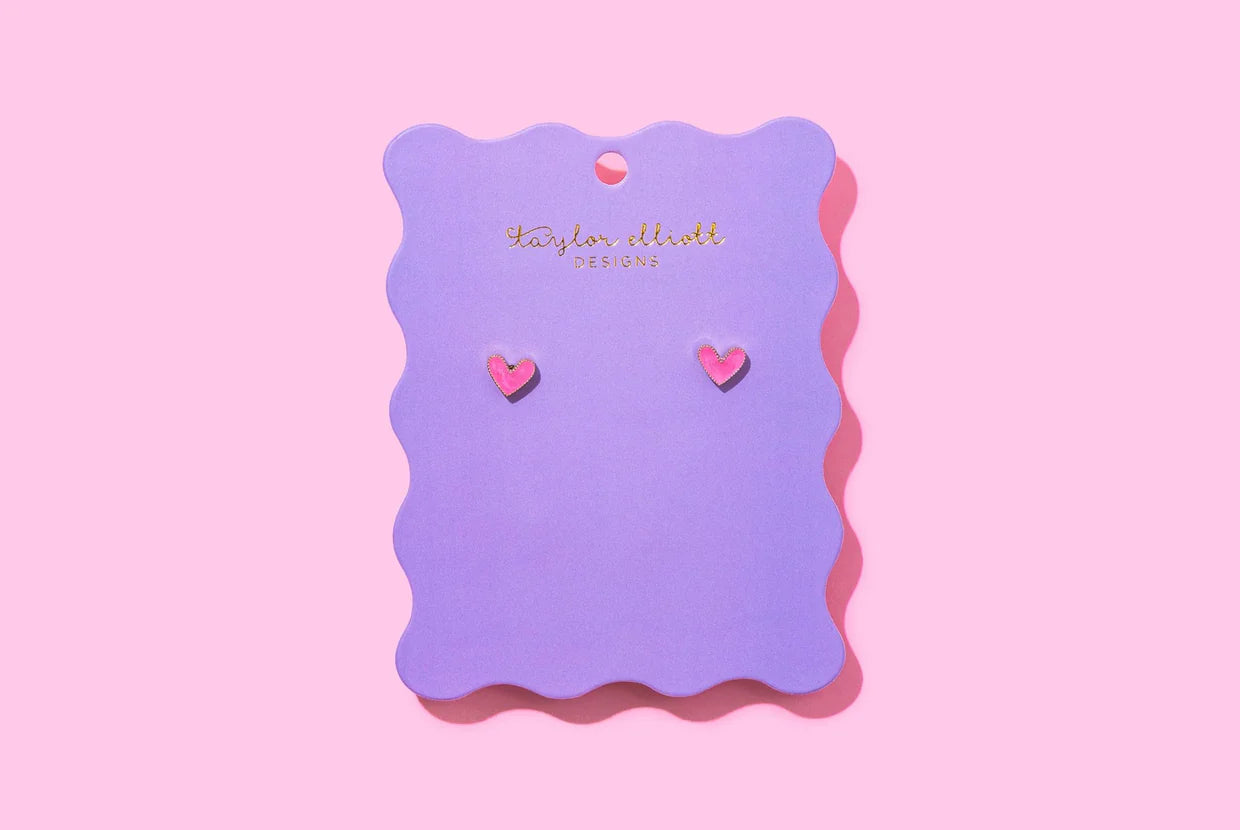 Harrison Heart Stud Earrings