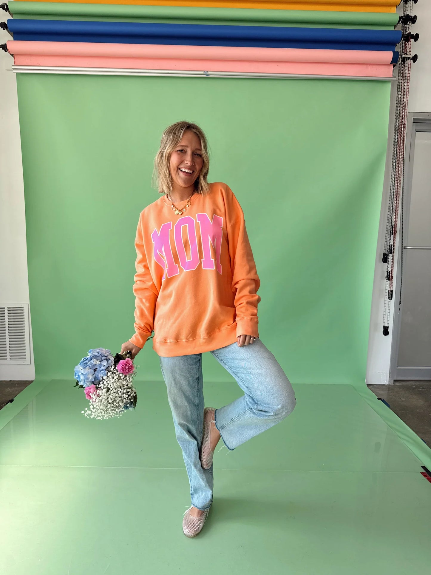 MOM Sweatshirt Melon