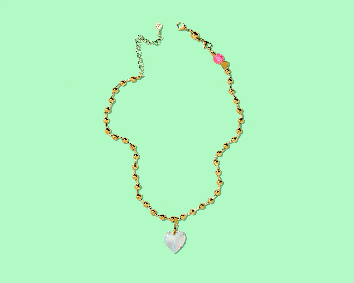Kendall Chain Heart Necklace
