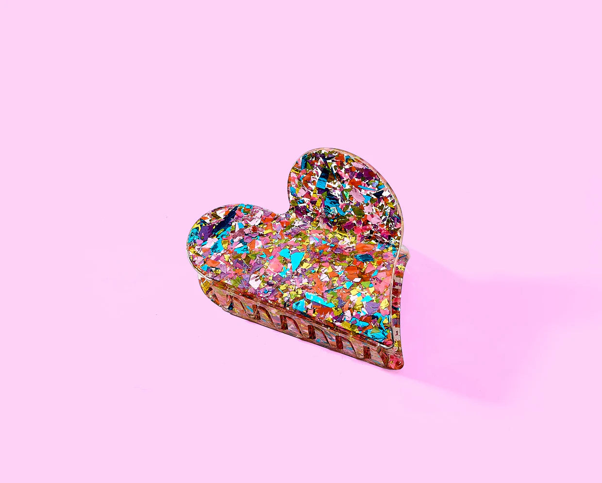 Happy Heart Confetti Clip