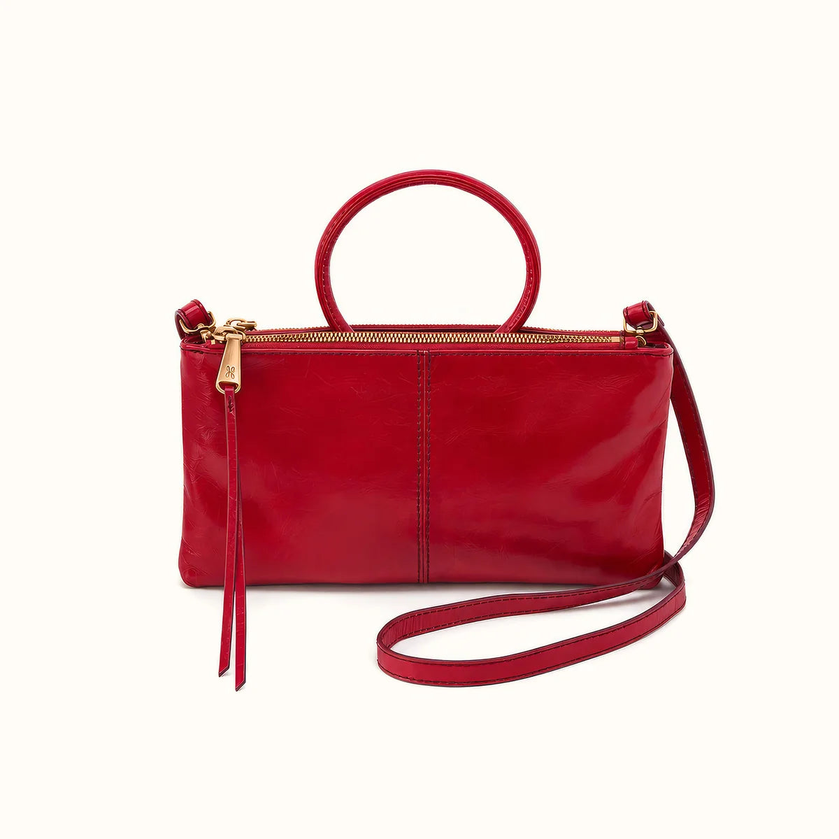 Hobo Sable Crossbody True Red